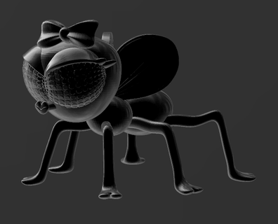 espantar wydowna araña mascota muñeca monstruo alto Moda 3d print model - Mito3D