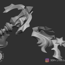 çekim star ok silahlar krallık kalpler hayran Sanat 3d Yazdır model Aksesuarlar Kostüm oyunu cadılar bayramı oyuncaklar bıçak ağzı ekipman oyunlar kılıç 3d print model - Mito3D