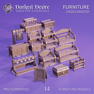 shop furniture plain lotr scenery terrain boardgame interior fantasy wargaming rpg dungeons dragons dnd d&d scatter tabletop miniatures 3d print model - Mito3D