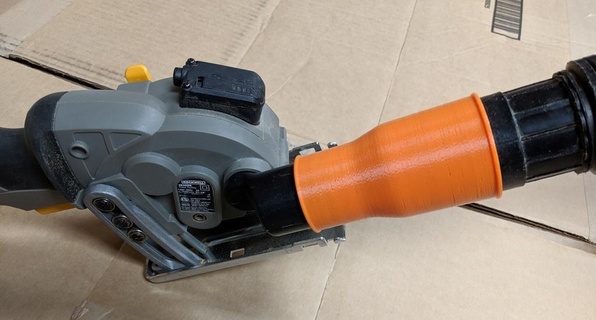 shop vacuum attachment circular saw rigid vac rockwell versacut coupler tools diy maker 3d print model - Mito3D