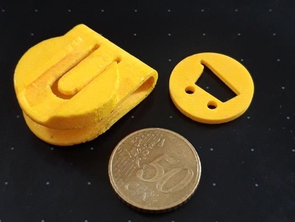 shopping cart coin holder belt clip edc euro coins various miscellaneous uncategorized 3d print model - Mito3D