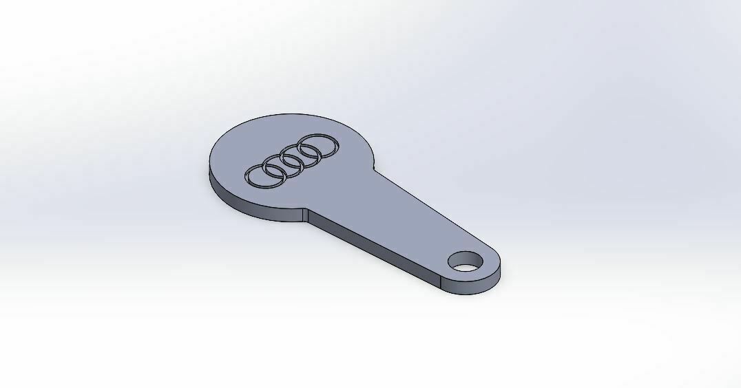 alışveriş yonga Audi anahtarlık çip satın al logo 3D print model - Mito3D