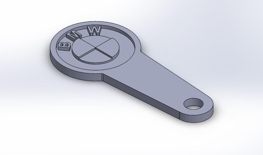 shopping chip bmw keychain key 3d print model - Mito3D