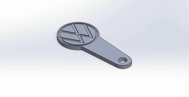 achats puce vw porte clés acheter logo volkswagen 3d print model - Mito3D