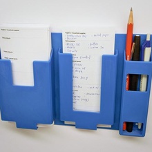 shopping list holder organizer wall mount 3d print model - Mito3D