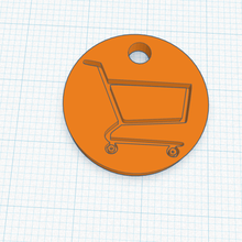 shopping trolley coin tool 3d print model - Mito3D