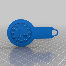 shopping trolley snatcher jewelry keychains 3d print model - Mito3D