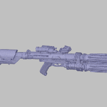 shoretrooper blaster art print shooter gun fun toys starwars 3d print model - Mito3D