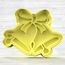 short christmas bell sharp cookie cutter campaign 3d print model - Mito3D