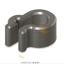 short fast filament clip spool holder 3d_printer_accessories 3d print model - Mito3D