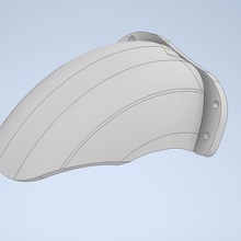 kurzen hinteren Kotflügel dualtron ultra gadget Roller 3d print model - Mito3D