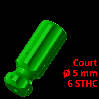 court Tournevis manipuler 5 6 vis manche 3d print model - Mito3D