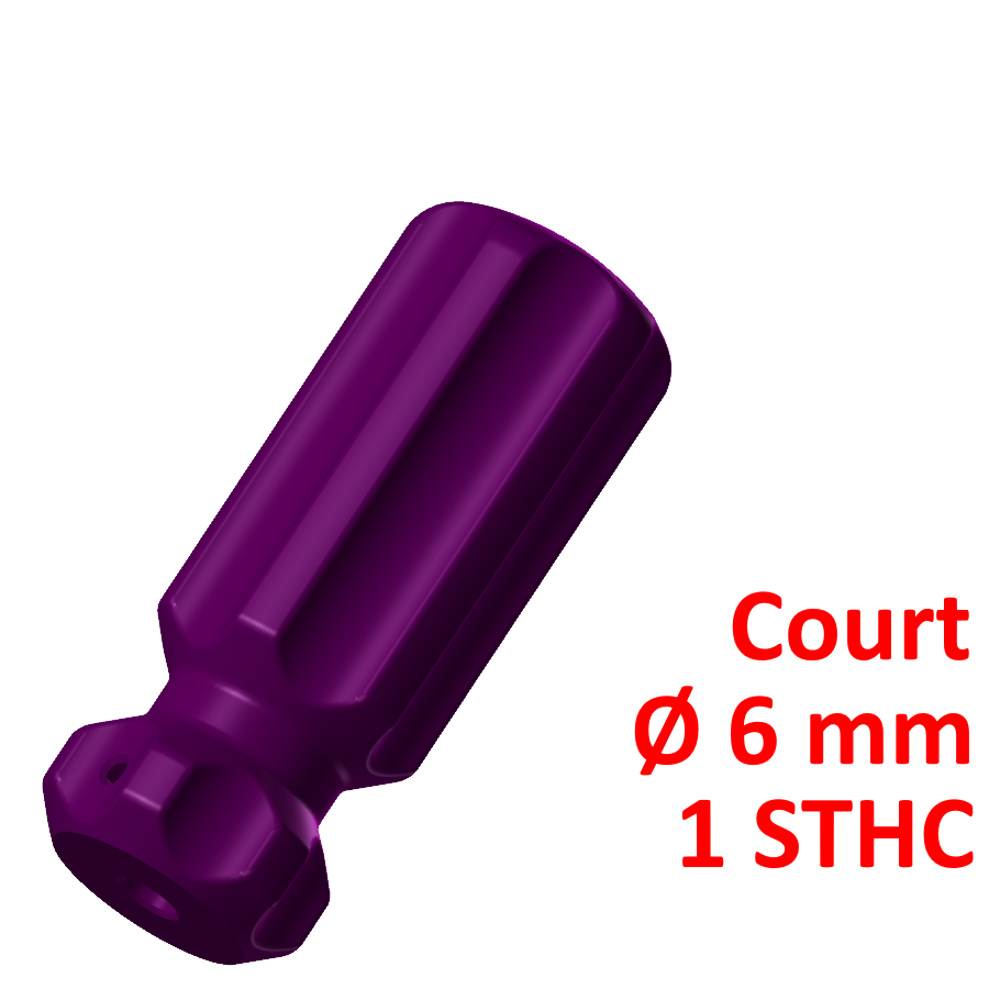 corto destornillador encargarse 6 1 aguja tornillo manga 3D print model - Mito3D