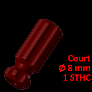 short screwdriver handle 8 1 needle screw sleeve 3d print model - Mito3D