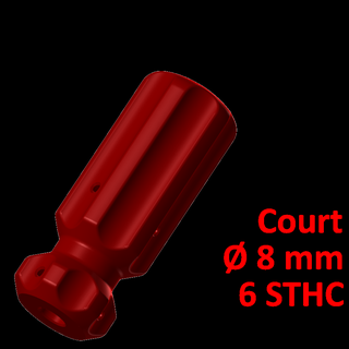 short screwdriver handle 8 6 screws sleeve 3d print model - Mito3D