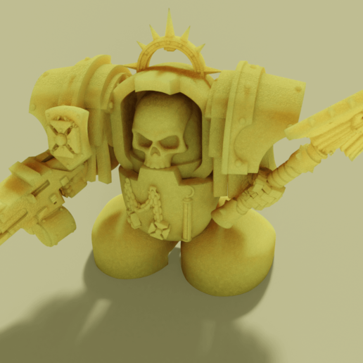 corto achaparrada ultrasmurf terminator feliz juego de juguete 3D print model - Mito3D