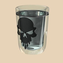 shot glass home wather drink alcohol 3d print model - Mito3D