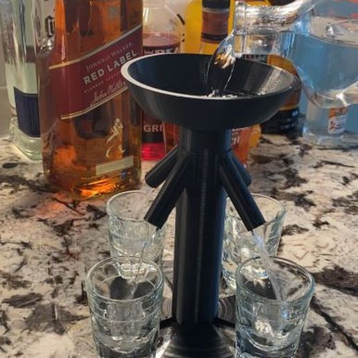 Disparo vaso relleno espíritu tequila 3D print model - Mito3D