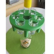 shot glass holder schnapps bottles 3d print model - Mito3D