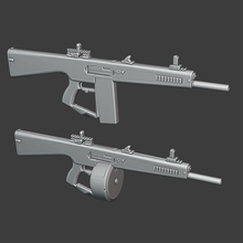 shotgun aa12 2-pack 1 18 action figure joytoy gi joe diorama props 3ddios 3d print model - Mito3D