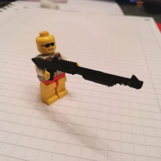 espingarda de construção conjuntos lego jogo bomba rifle 3D print model - Mito3D