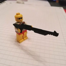 escopeta de juegos construcción lego juego la bomba rifle 3d print model - Mito3D