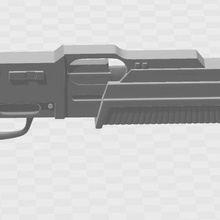 fusil pompe coquin Commerçant style Jeu vieux marteau 40k impérial garde squats espace marines 3d print model - Mito3D