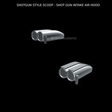 shotgun style scoop - shot gun intake air hood 3d print model - Mito3D