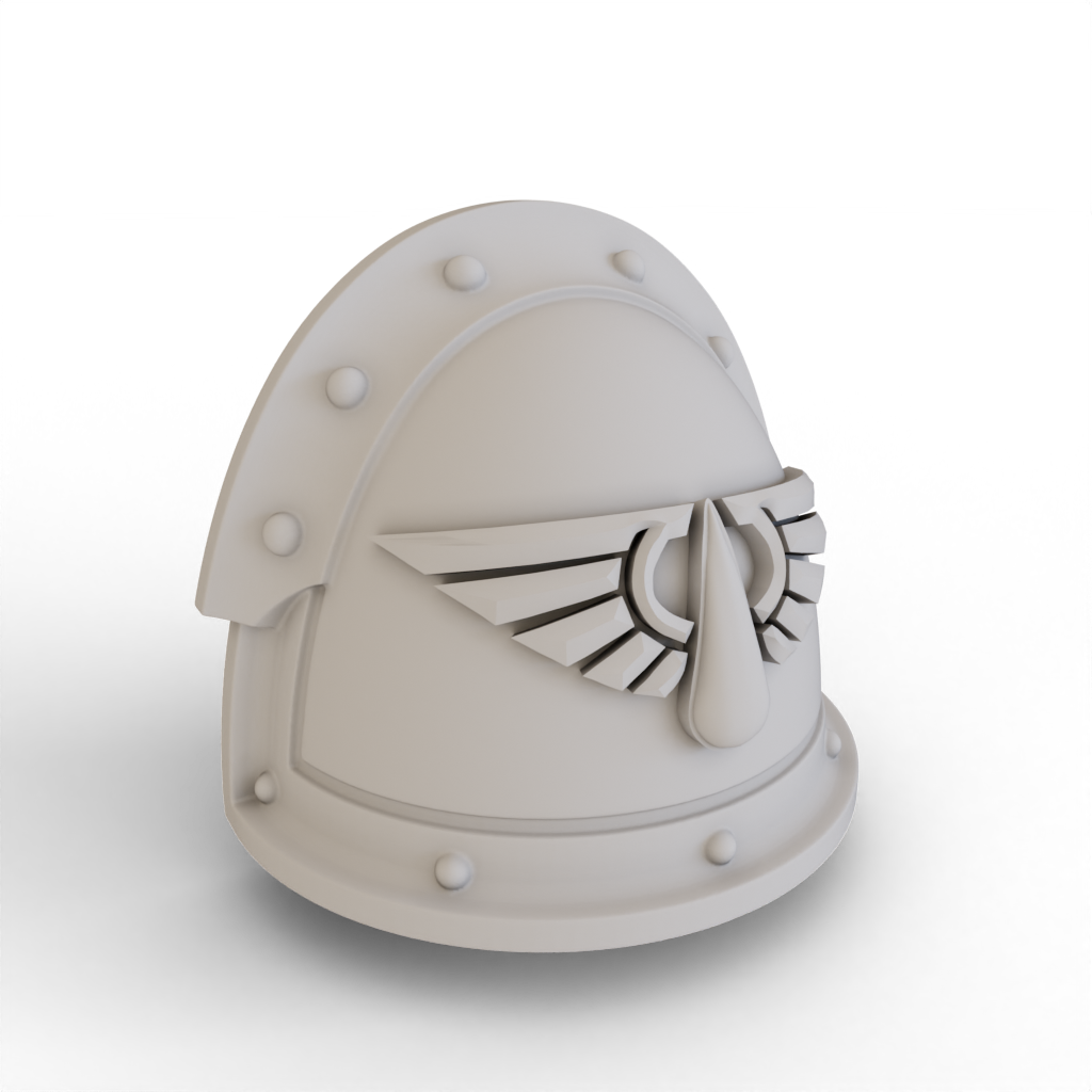 shoulder pad 2023 version mkiii power armour blood angels - v1 Game legion mk3 space marine horus heresy angel 3D print model - Mito3D