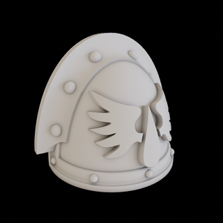shoulder pad mkiii power armour blood angels v2 legion mk3 space marine horus heresy 3d print model - Mito3D