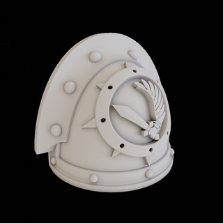 omuz ped mkiii güç zırh karanlık melekler kuzgun lejyon mk3 Uzay deniz Horus sapkınlık melek kanat 3d print model - Mito3D
