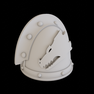 spalla pad mkiii energia armatura salamandre legione mk3 spazio marino horus eresia salamandra 3d print model - Mito3D