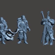 shovel enthusiast's crew heavy duty excavation tool game dkok 40k krieg trench fighters 3d print model - Mito3D