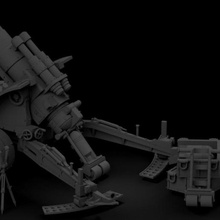 shovel enthusiast's short distance heavy duty crater excavator game warhammer 40k 3d print model - Mito3D