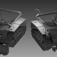pá entusiastas transporte 4dk lutador trincheira Krieg dkok 3d print model - Mito3D