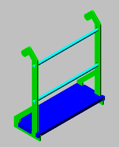 dusche caddie badezimmer zubehör zuhause haus 3d print model - Mito3D