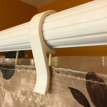 cortina de chuveiro do titular dupla haste a casa banho gancho 3d print model - Mito3D