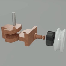 shower door support home fixation bathroom 3d print model - Mito3D