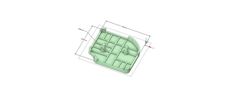 shower drain cover Home corner 3d print model - Mito3D