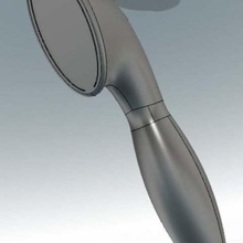 testa di doccia futuristico casa bagno accessori 3d print model - Mito3D