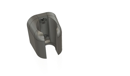 chuveiro cabeça suporte 3d print model - Mito3D