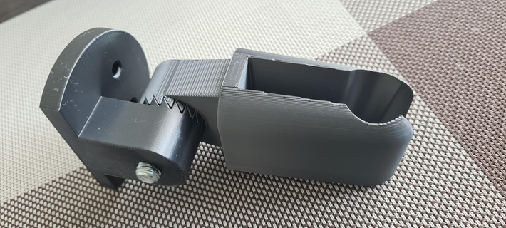 chuveiro cabeça parede monte ajustável suporte 3d print model - Mito3D