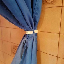 shower hook bad bathroom dusche duschvorhang helper mount 3d print model - Mito3D
