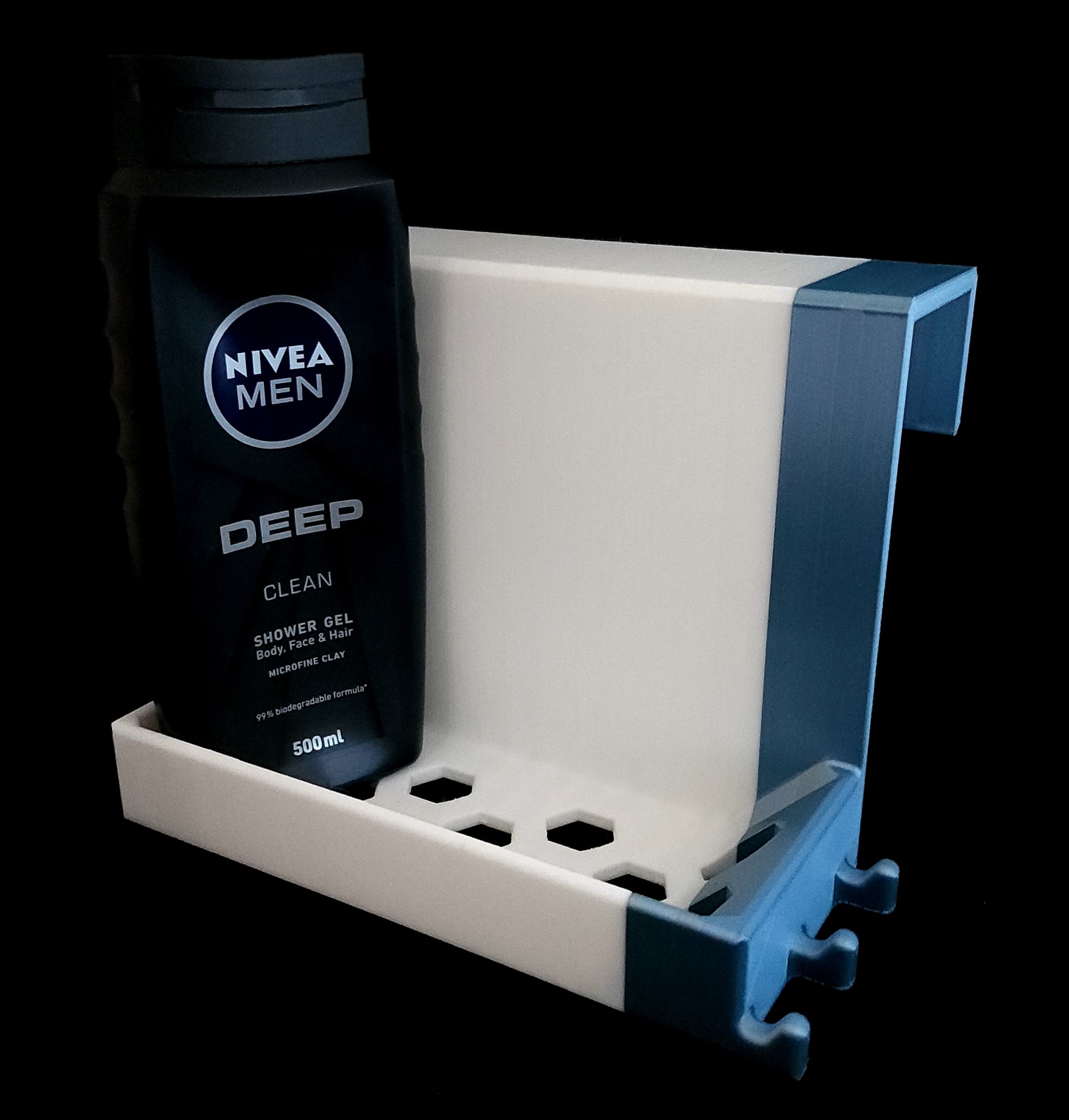 shower rack hooks - supports easy print shower home household decor toiletries 3dprint multicolour  3D print model - Mito3D