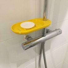shower soap shelf tube clamp 3d print model - Mito3D