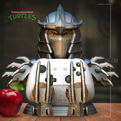 desfibradora soporte paraca palanca mando tortugas ninja arte tmnt raphael leonardo miguel ángel donatello jugar estación xbox 3d print model - Mito3D