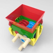 trituratore v8 ingranaggi compost mini hand_tools 3d print model - Mito3D