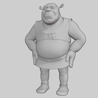 Shrek fan art 3d print model 3D Print Model in Monsters & Creatures 3DExport