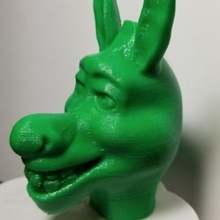 shrek donkey head game 3d print model - Mito3D