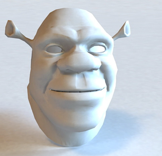 shrek head shrek head  3d print model - Mito3D